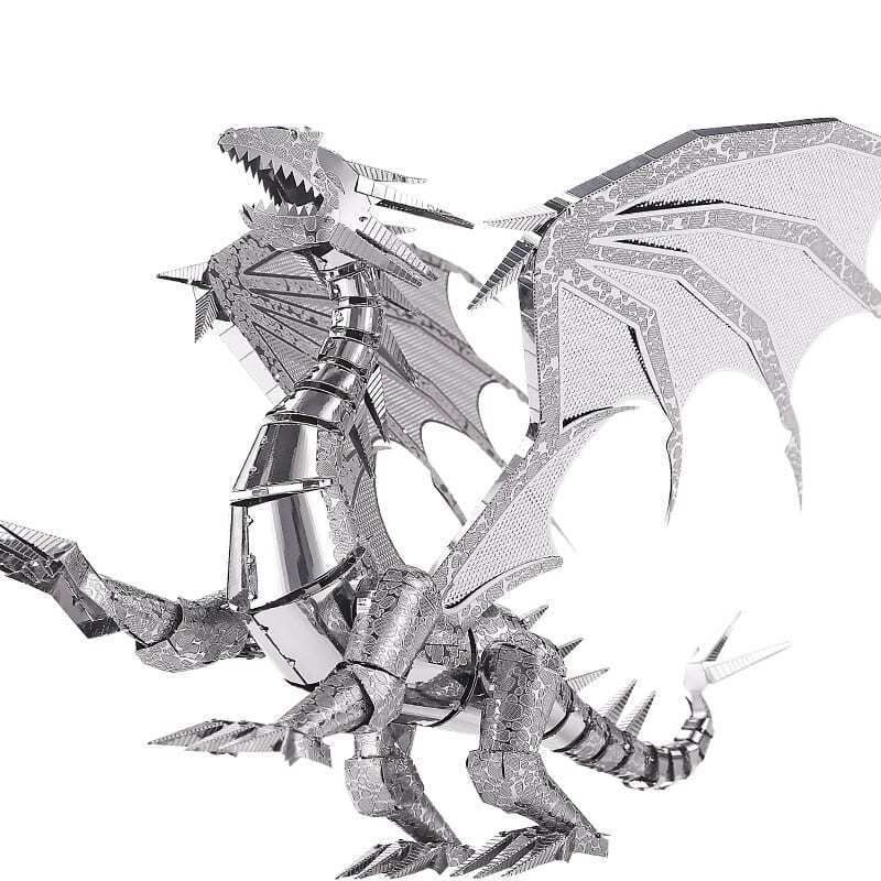Mô hình kim loại lắp ráp 3D Dragon Flame (Rồng Lửa) Metal Mosaic MP692