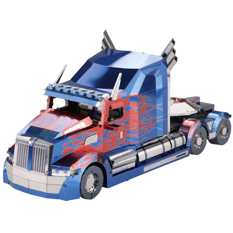Mô hình kim loại lắp ráp 3D MU Transformers Optimus Prime Western Star Truck