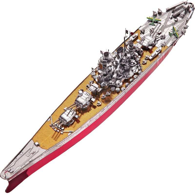 Mô hình kim loại lắp ráp 3D Thiết Giáp Hạm Yamato Battleship Piececool MP462