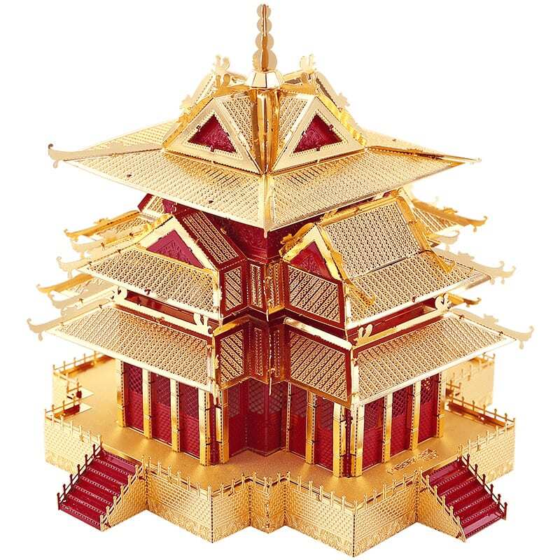 Mô hình kim loại lắp ráp 3D The Watchtower Of Forbidden City (Tháp Canh Tử Cấm Thành) Piececool MP206