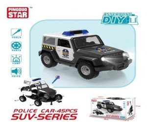 Mô hình lắp ráp DIY - Xe Jeep cảnh sát