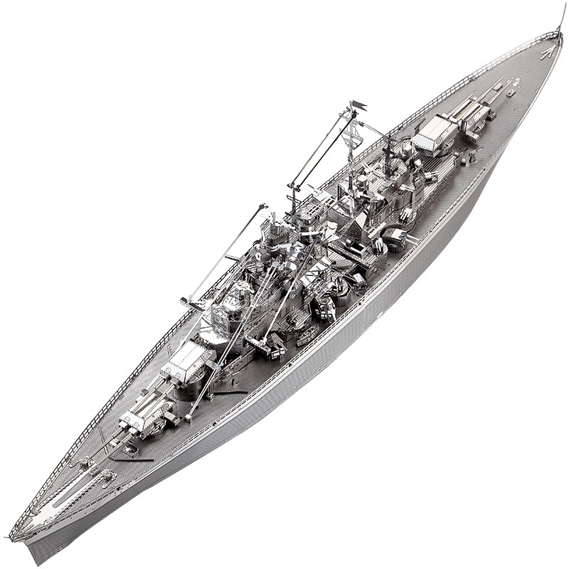 Mô hình lắp ráp kim loại 3D Piececool Tàu Chiến Bismarck Battleship P084-S