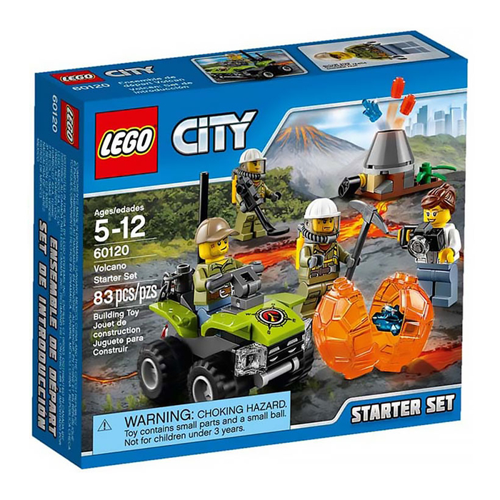 Mô hình LEGO City - Bộ lắp ráp núi lửa khởi đầu 60120