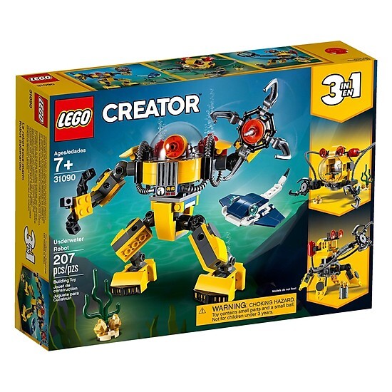 Mô Hình Lego Creator - Rô Bốt thám hiểm biển sâu 31090
