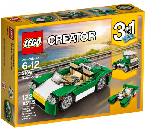 Mô Hình Lego Creator - Xe Mui Trần Xanh Lá 31056 (122 Mảnh Ghép)