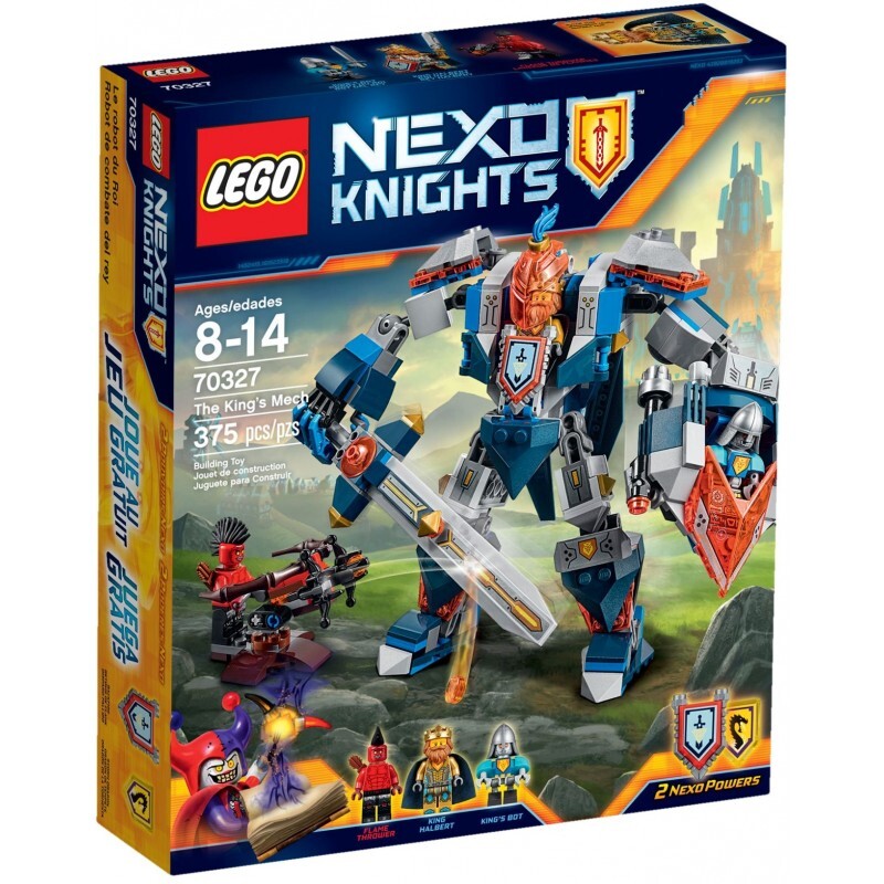 Mô hình Lego Nexo Knights – Hiệp sỹ máy của nhà vua 70327 (375 mảnh ghép)