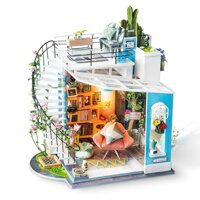Mô hình nhà búp bê lắp ráp Robotime DIY  - Nhà Tí Hon Dora’s Loft DG12