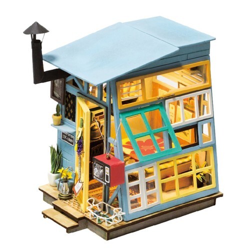 Mô hình nhà DIY Doll House Wooden Hut DGM03 kèm Đèn LED