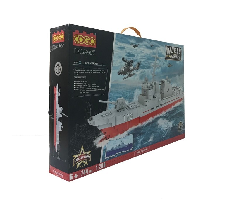 Mô hình Tàu Chiến trên biển loại lớn COGO 3387