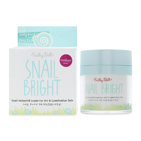 Kem ốc sên trắng dành cho da khô và hỗn hợp Cathy Doll Snail Bright Sn...