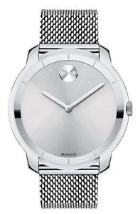 Movado Bold Silver Dial Mesh Men’s Watch 3600260, 44mm