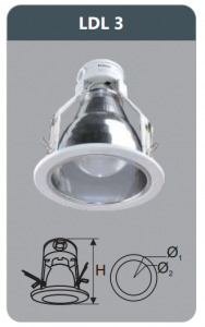 Đèn led downlight âm trần Duhal LDL3 