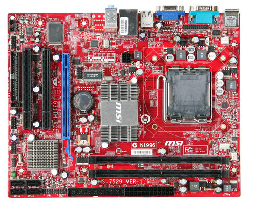 Bo mạch chủ - Mainboard MSI G31TM-P21 - Socket 775, Intel G31/ICH7, 2 x DIMM, Max 8GB, DDR2