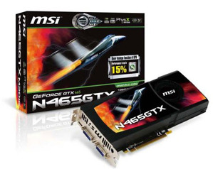 Card đồ họa (VGA Card) MSI N465GTX-M2D1G ( NVIDIA GeForce GTX 465 , 1024MB , 192-bit , GDDR5 , PCI Express x16 2.0 )