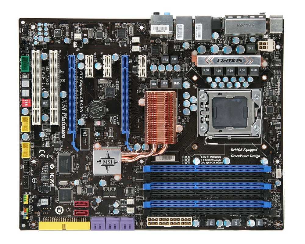Bo mạch chủ - Mainboard MSI X58 Platinum - Intel X58, DDR3