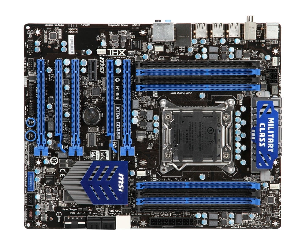 Bo mạch chủ - Mainboard MSI X79A-GD45 (8D) - Socket 2011, Intel X79, 8 x DIMM, Max 64GB, DDR3