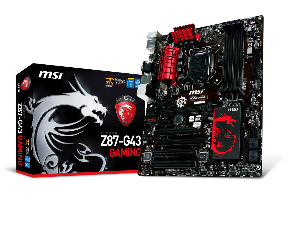 Bo mạch chủ - Mainboard MSI Z87-G43 GAMING - Socket 1150, Intel Z87, 4 x DIMM, Max 32GB, DDR3