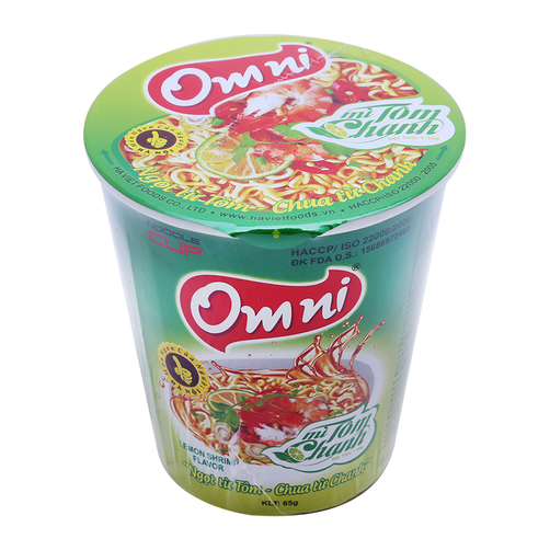 Mì tôm chanh Omni cốc 65g 