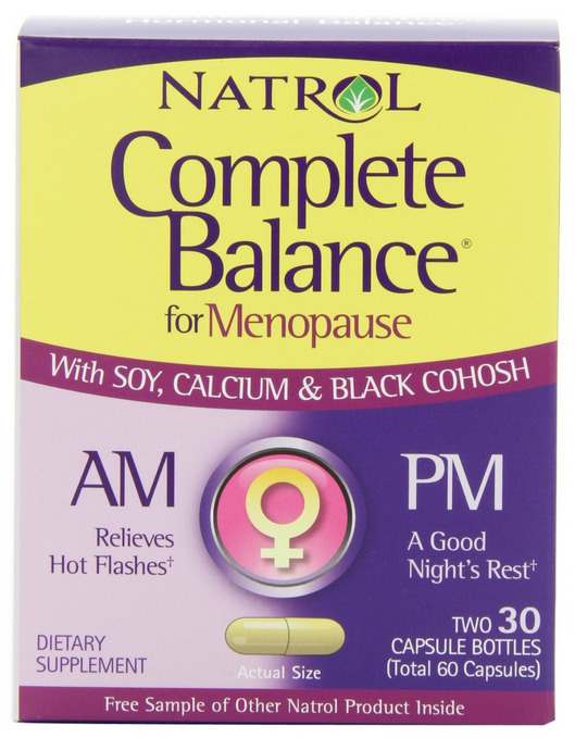 Natrol Complete Balance for Menopause AM - PM: 60 viên, giúp cân bằng hócmôn tự nhiên dành cho phụ nữ mãn kinh và tiền mãn kinh