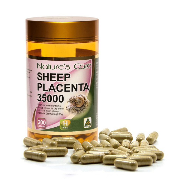 Viên uống đẹp da nhau thai cừu Nature care Sheep Placenta 35000mg 200 viên