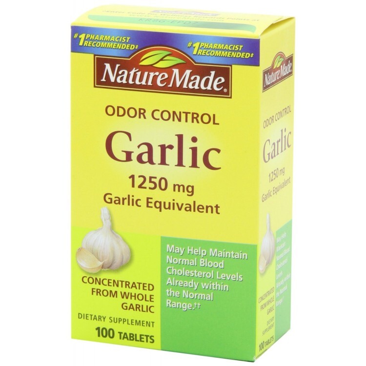 Viên Tinh Dầu Tỏi Nature Made Odor Control Garlic 1250mg, 100 viên