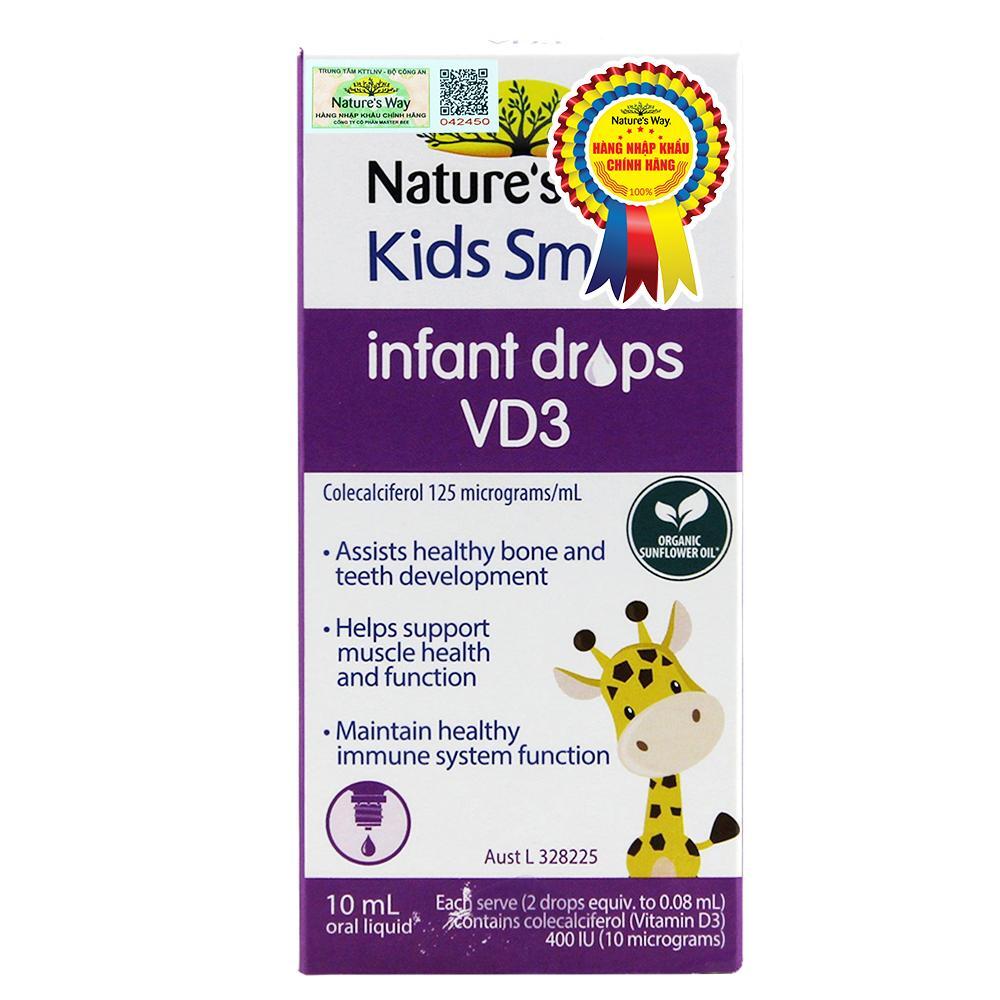 Nature’s Way Kids Smart Infant Drops VD3 Cho Trẻ Dưới 12 Tuổi - bổ sung vitamin d3