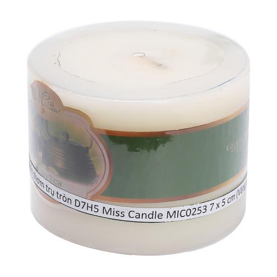 Nến thơm trụ tròn D7H5 Miss Candle MIC0253 - 7x5 cm