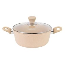 Nồi nhôm chống dính vân đá đáy từ Charm N24-CH 24cm