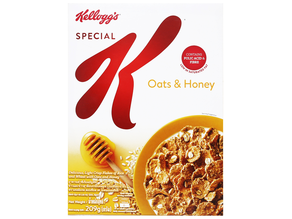 Ngũ cốc ăn sáng Kellogg'S Special K Oat & Honey 209gr
