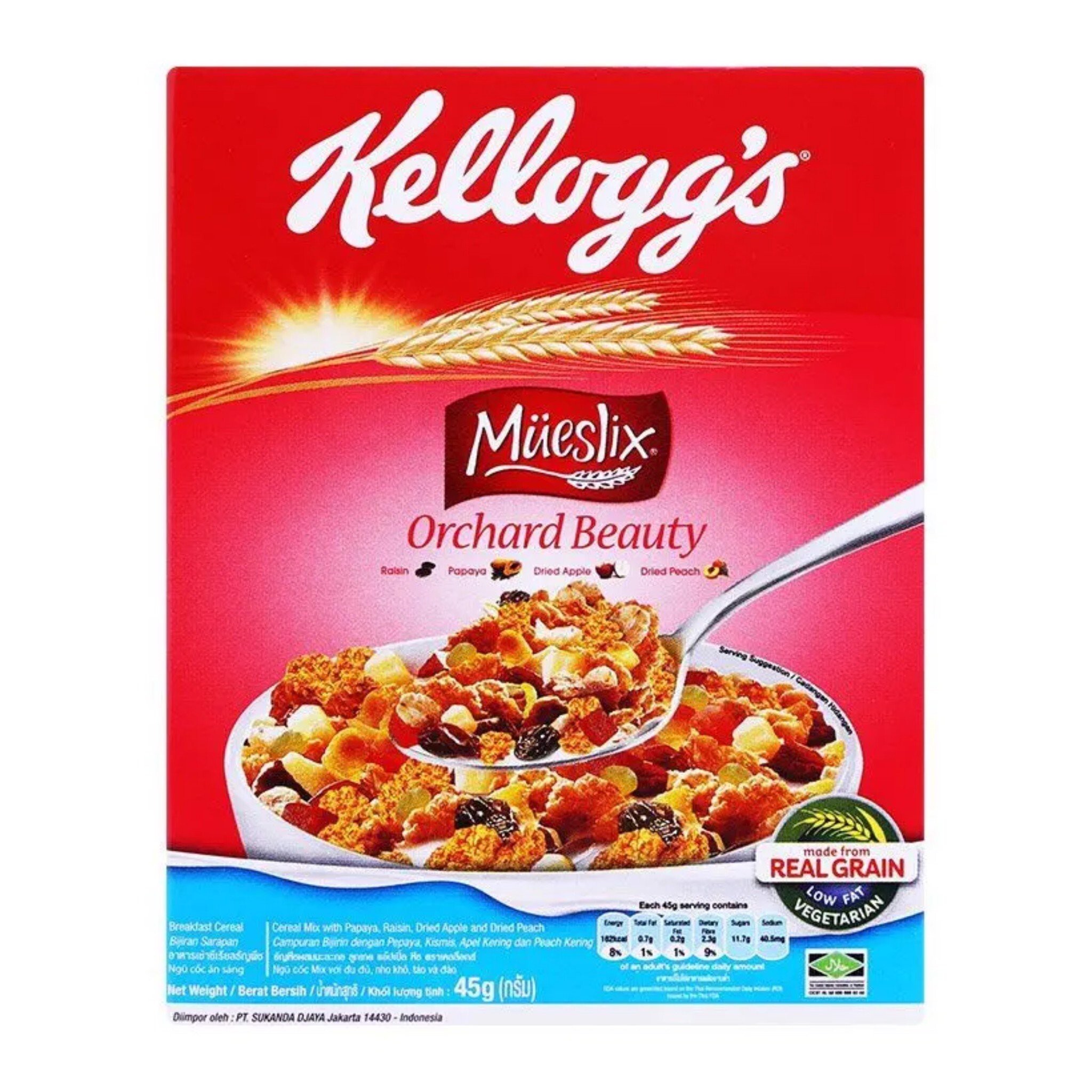 Ngũ cốc dinh dưỡng Kellogg's Mueslix Orchard 45g