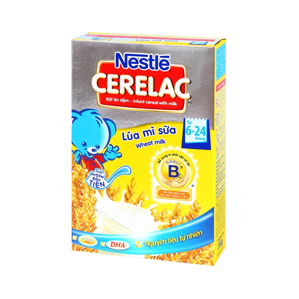 Ngũ cốc Nestle lúa mì sữa 200g (bé từ 6-24 tháng)