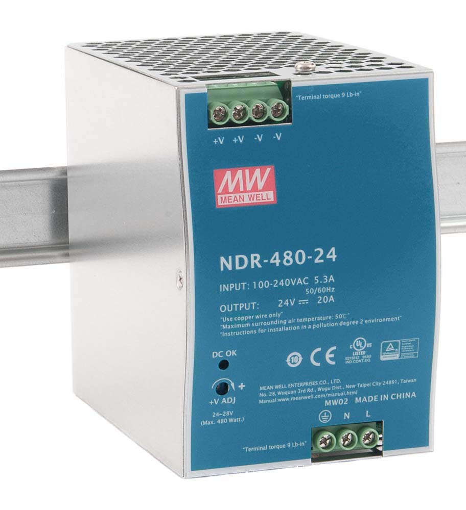 Nguồn cài ray Meanwell NDR-480-24 480W-24VDC