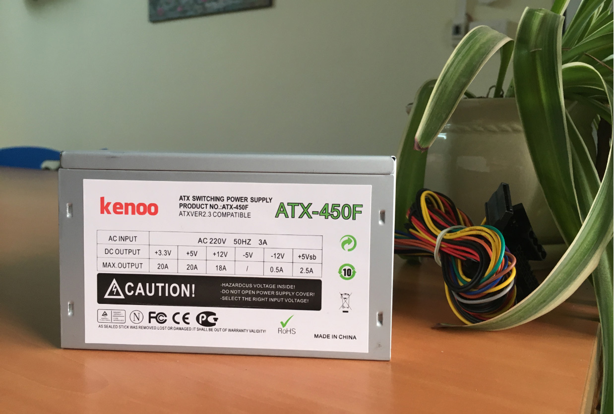 Nguồn máy tính Kenoo ATX450F
