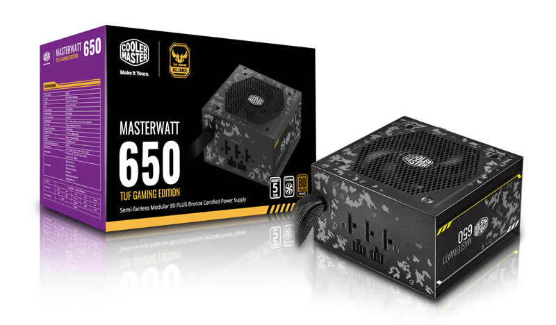 Nguồn - Power Supply Cooler Master MasterWatt 650 TUF