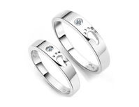 Nhẫn đôi Bạc Hiểu Minh NC137 Luôn Đi Bên Nhau