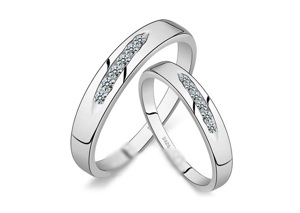 Nhẫn đôi Bạc Hiểu Minh NC189 Luôn Yêu Em