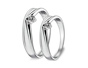 Nhẫn đôi Bạc Hiểu Minh NC300 Nữ Hoàng Tình Yêu