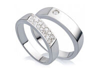 Nhẫn đôi Bạc Hiểu Minh NC407 Lắm Tay Anh