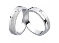 Nhẫn đôi Bạc Hiểu Minh NC411 Tình Yêu Mộc Mạc