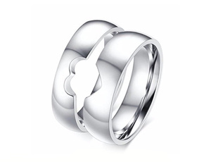 Nhẫn đôi Bạc Hiểu Minh NC428 Ngọt Ngào