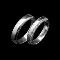 Nhẫn đôi Bạc Hiểu Minh NC445 Chờ Đợi