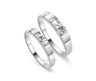 Nhẫn đôi Bạc Hiểu Minh NC458 Mãi Mãi 1 Tình Yêu