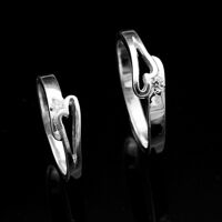 Nhẫn đôi Bạc Hiểu Minh NC465 Anh Và Em