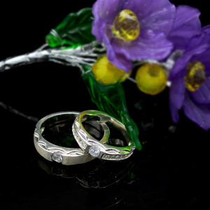 Nhẫn đôi Bạc Hiểu Minh NC473 Trọn Đời Trọn Kiếp