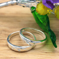 Nhẫn đôi Bạc Hiểu Minh NC476 Mong Manh