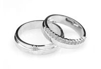Nhẫn đôi Bạc Hiểu Minh NC488 Trọn Đời Trọn Kiếp