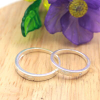 Nhẫn đôi Bạc Hiểu Minh NC492 Trái Tim Yêu Thương