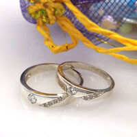 Nhẫn đôi Bạc Hiểu Minh NC501 Sánh Duyên