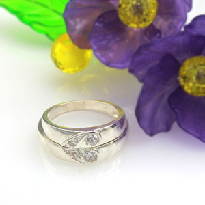 Nhẫn đôi Bạc Hiểu Minh NC503 Em Là Hạnh Phúc Trong Anh