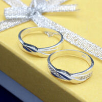 Nhẫn đôi Bạc Hiểu Minh NC512 Tình Yêu Ngọt Ngào